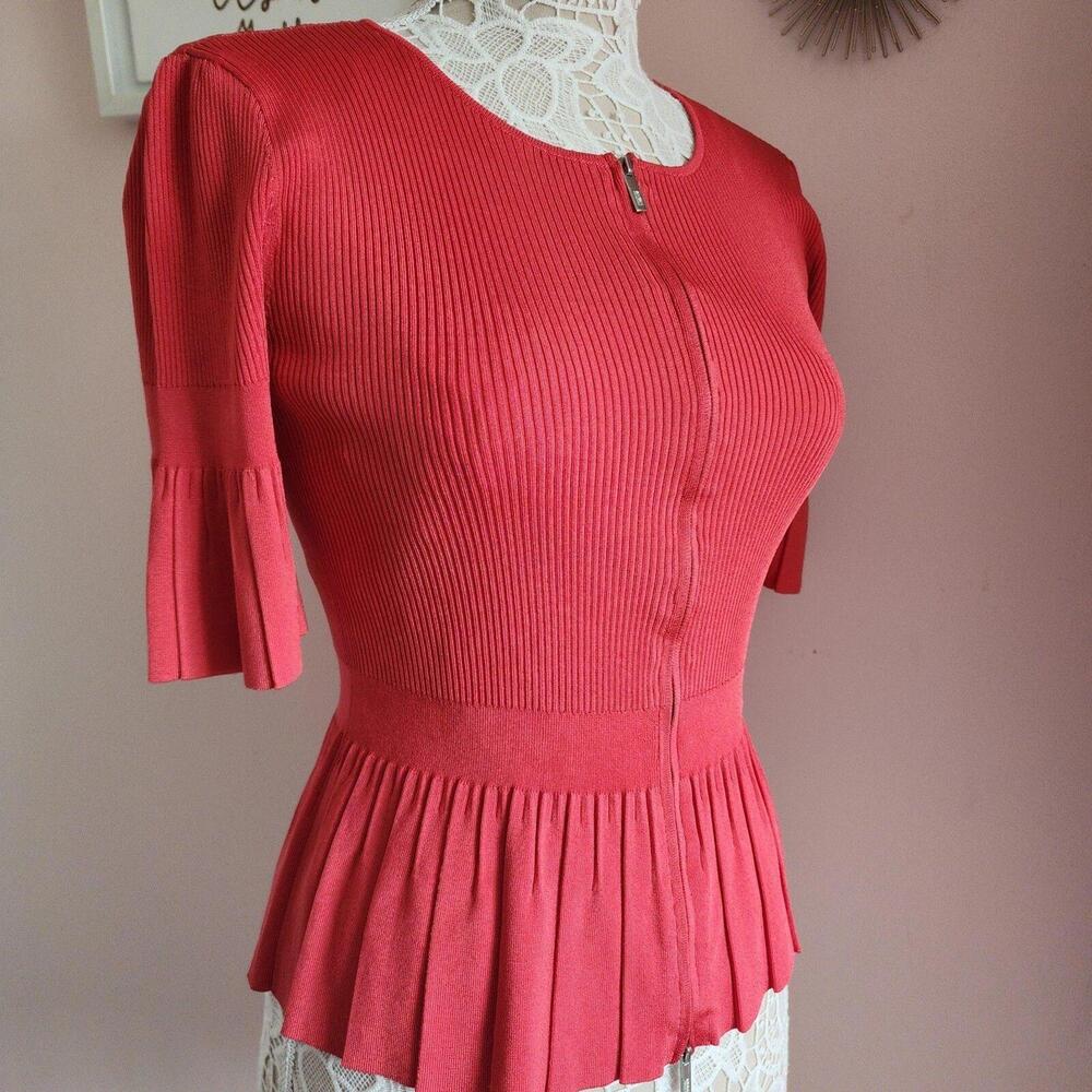 NWT Armani Collezioni short 3/4 bell sleeve sweater 44 8 $625
